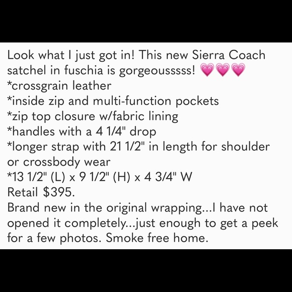 Brand New COACH satchel - Picture 5 of 6